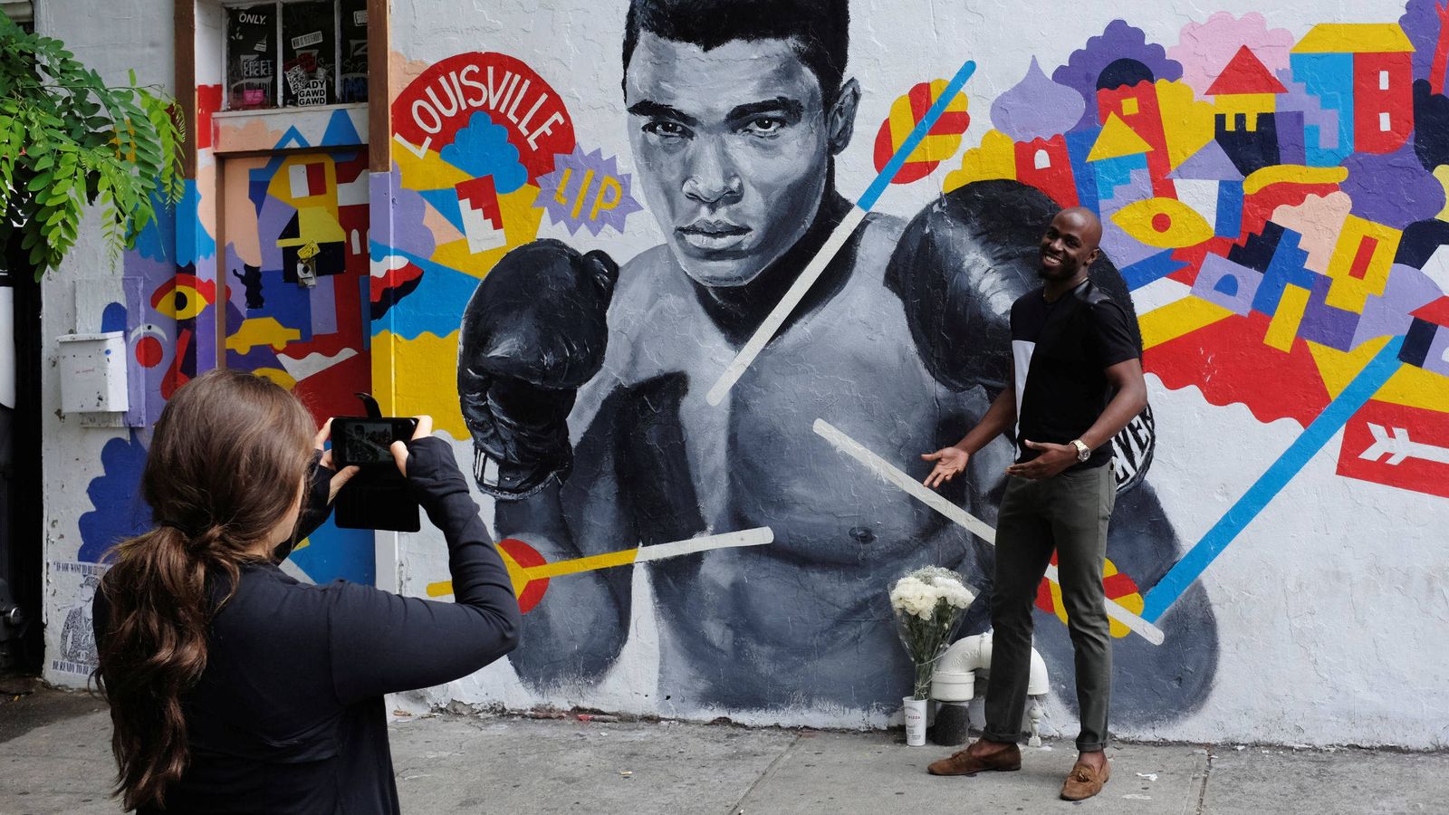 Foto: Memorial de Muhammad Ali en Nueva York. (Reuters)