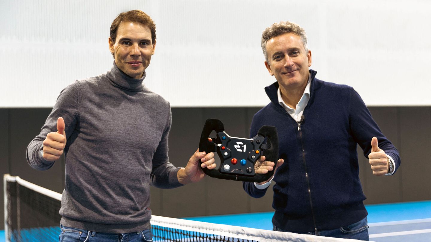 Rafa Nadal y Alejandro Agag. (Reuters)