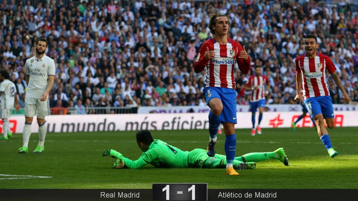 El Real Madrid creyó muerto al Atlético, pero Griezmann le dio un soplo de vida