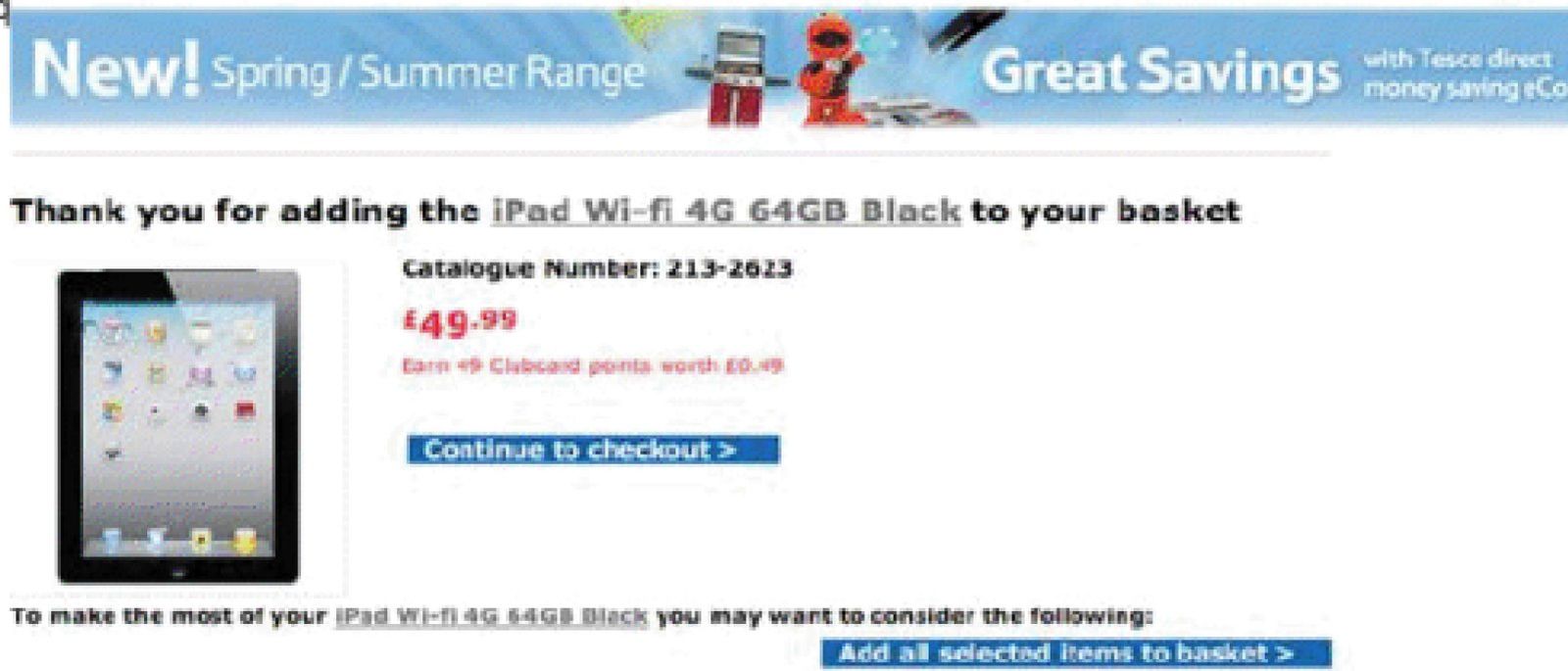 Foto: ¿iPad a 60 euros? Un supermercado la lía en Internet