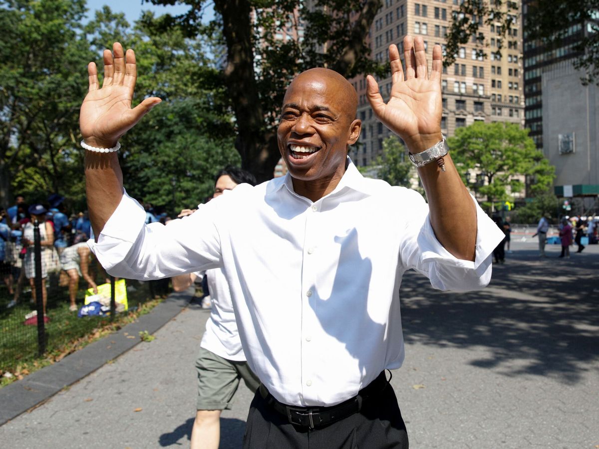 Foto: Eric Adams, candidato demócrata a la alcaldía de Nueva York. (Reuters)