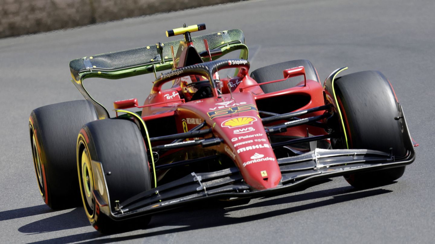 Carlos Sainz, durante la Q3 del Gran Premio de Azerbaiyán. (REUTERS/Hamad I Mohammed)