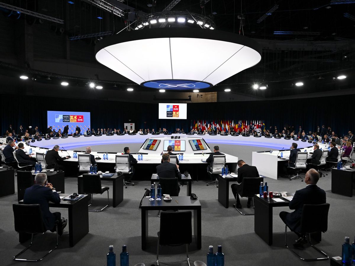 Foto: Cumbre de líderes de la OTAN en Madrid. (EFE/EPA/Lukas Coch)