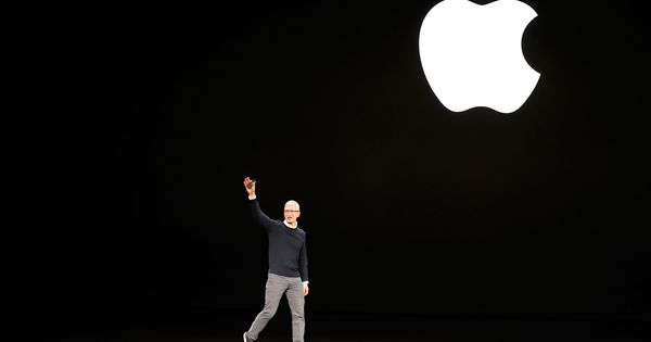 Foto: El CEO Tim Cook, en la conferencia anual de Apple este lunes. (Reuters)