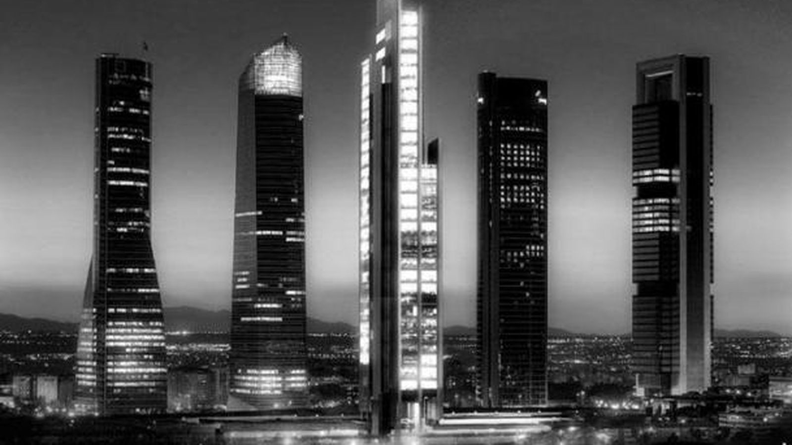 Foto: Imagen del 'skyline' de Madrid con el proyecto de la Quinta Torre