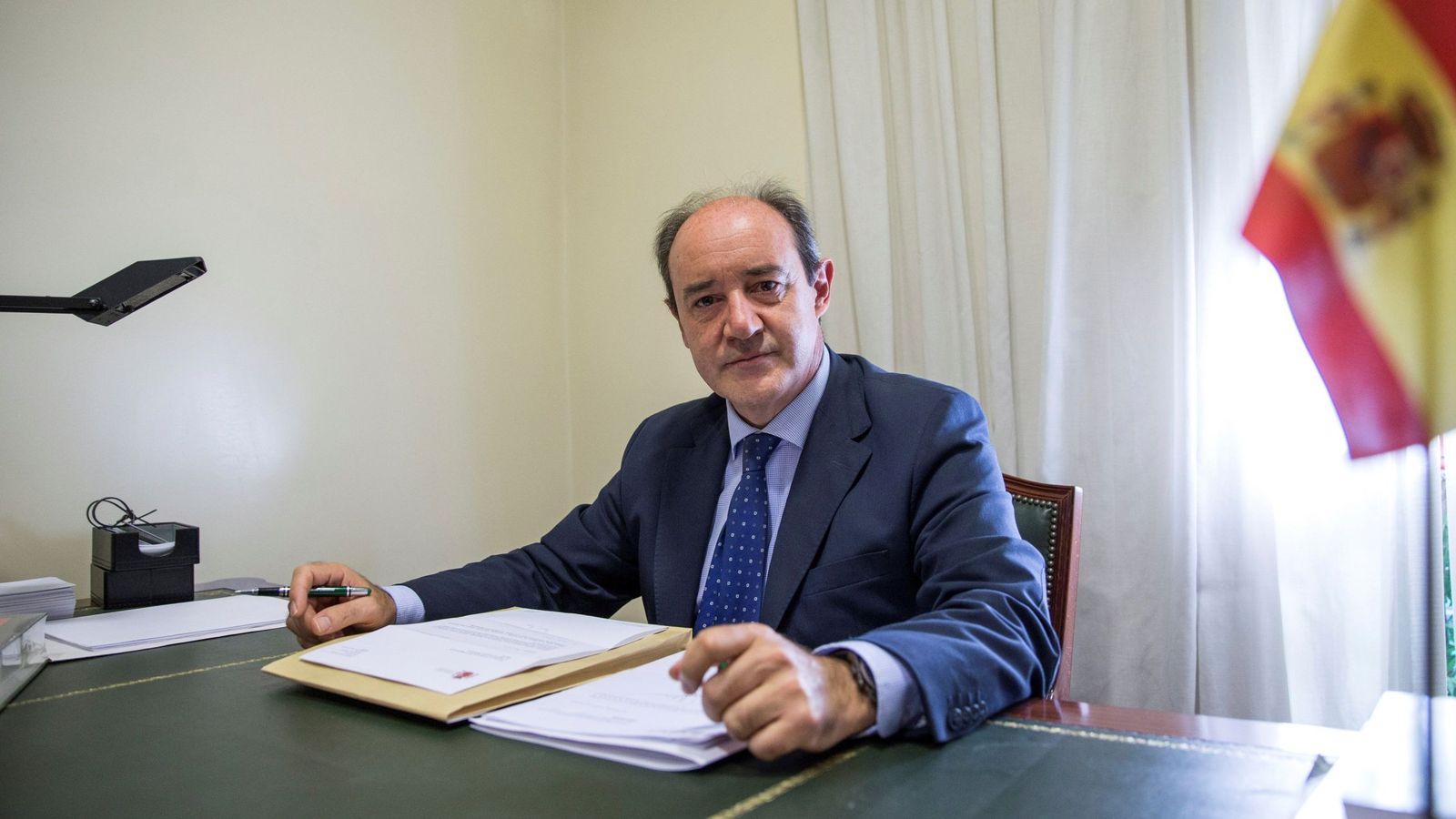 Foto: El portavoz de la Asociación Profesional de la Magistratura, Celso Rodríguez. (EFE)