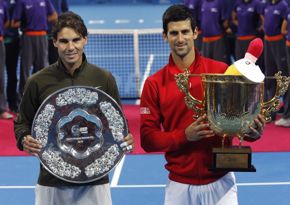 Foto: Rafa Nadal junto a Novak Djokovic (Reuters).