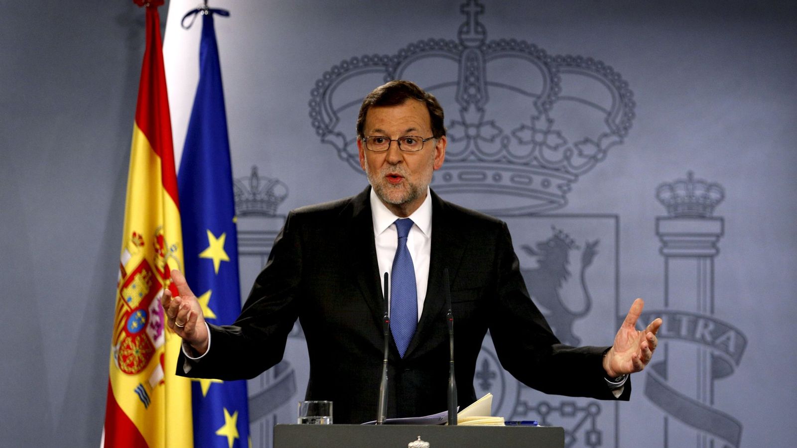 Foto: Mariano Rajoy durante la rueda de prensa. (Reuters)
