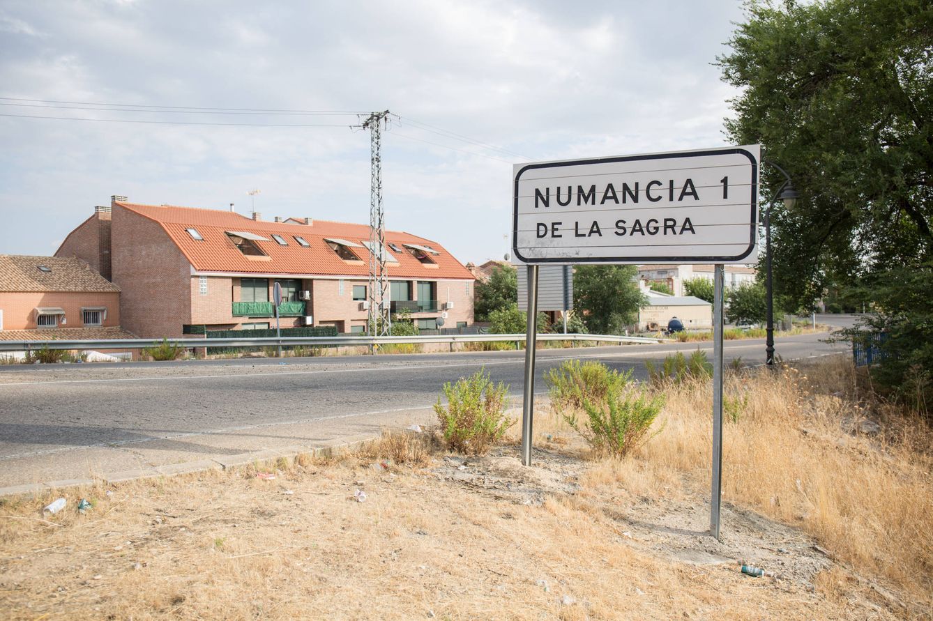 Entrada al municipio de Numancia de la Sagra. (D.B.)