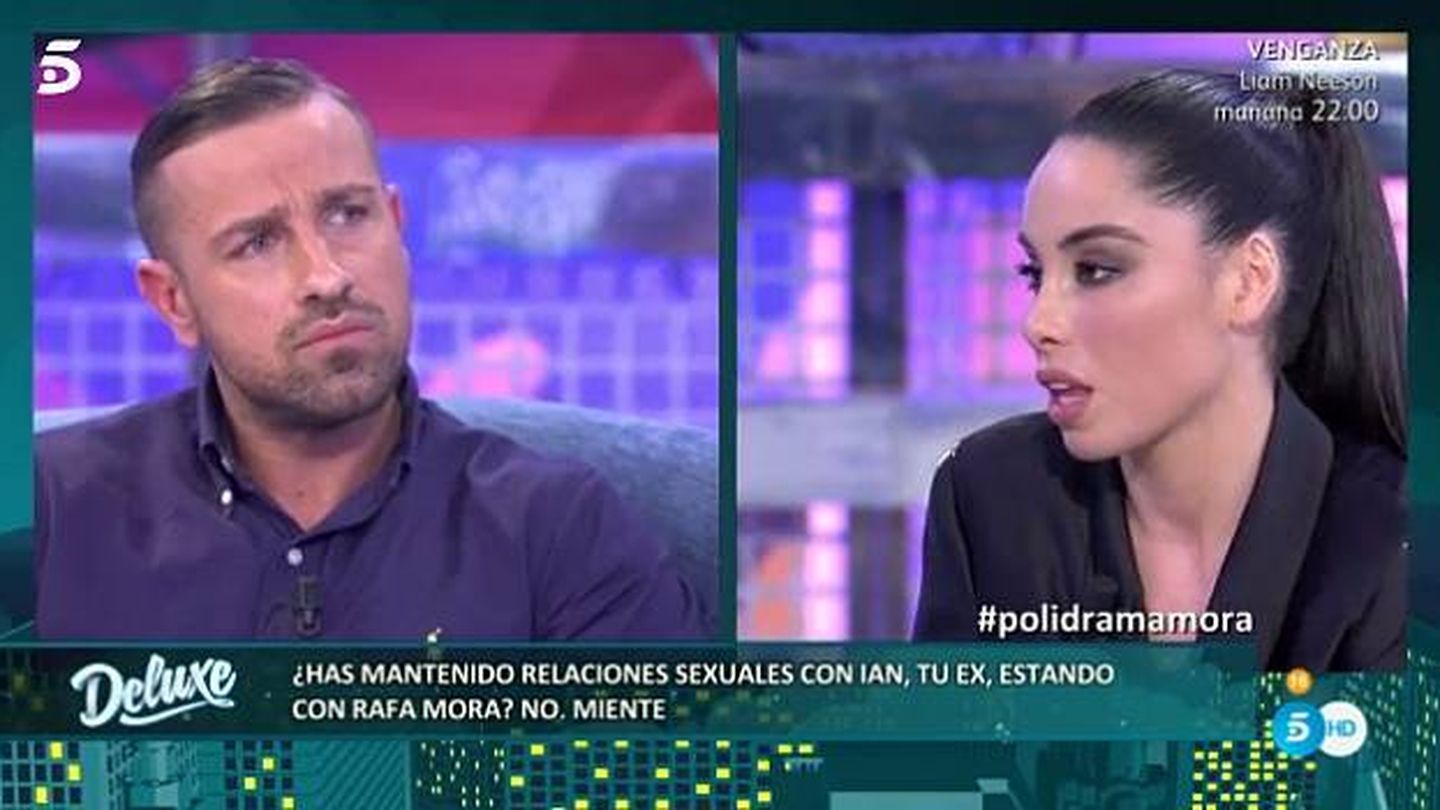 Rafa Mora y Macarena en 'Sábado deluxe'. (Mediaset España)