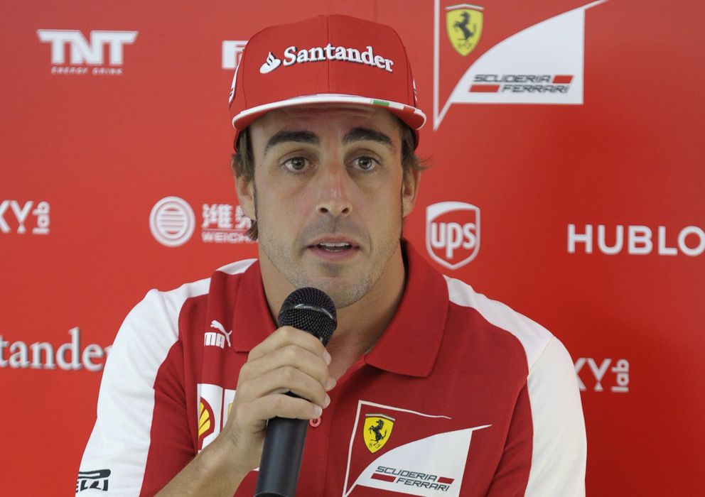 Foto: Fernando Alonso este jueves en el circuito de Spa-Francorchamps.