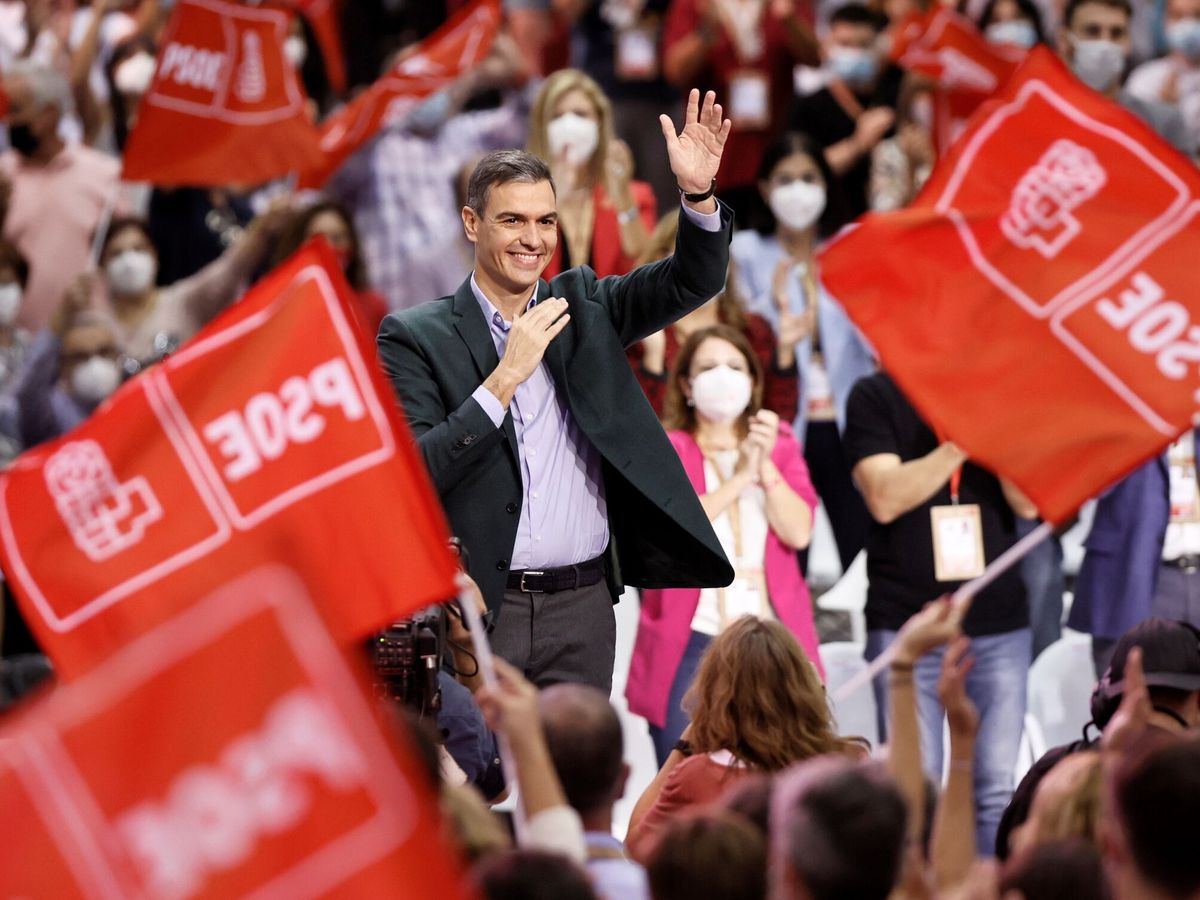 Foto: Pedro Sánchez clausura del 40 congreso federal del PSOE. (EFE/Biel Aliño)