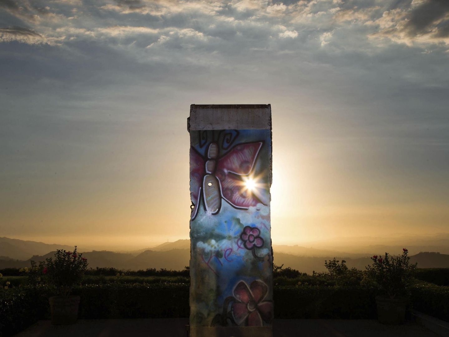 Un bloque del Muro de Berlín en el Museo Ronald Reagan, en Simi Valley, California (Reuters).