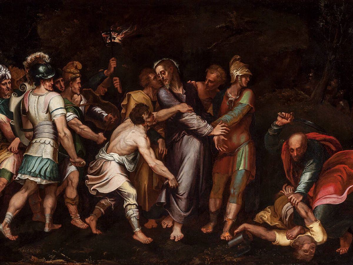 Foto: Prendimiento de Cristo, del taller de Luis de Vargas. (Museo de Bellas Artes de Sevilla)