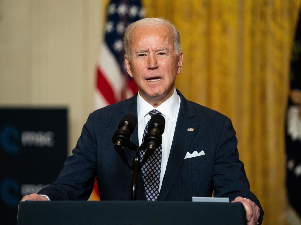 Foto: El presidente estadounidense, Joe Biden, durante la conferencia virtual. (Foto: EFE)