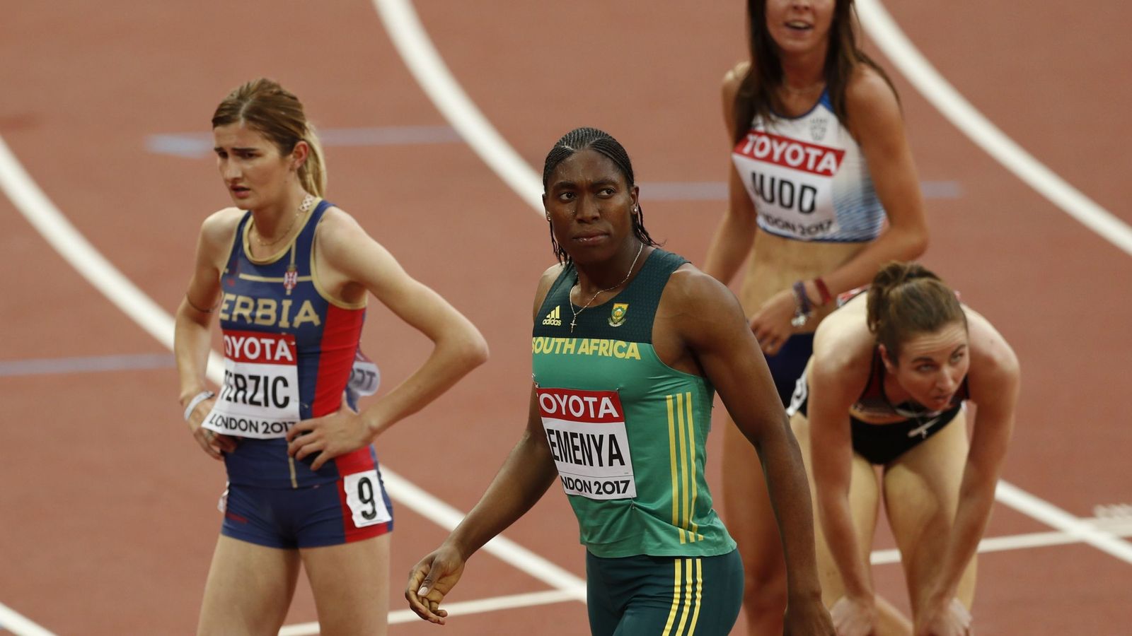 Foto: Caster Semenya, en los mundiales de atletismo. (Reuters)