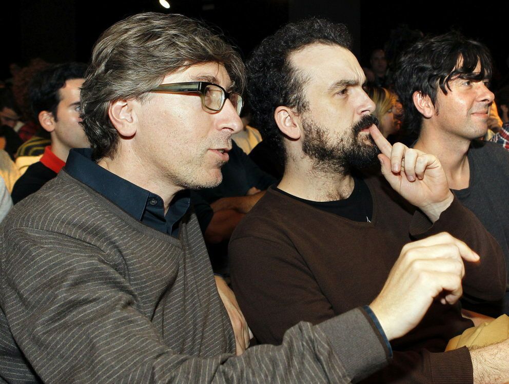 Los cineastas españoles: David Trueba, Nacho Vigalongo y Eduardo Chapero Jackson. (EFE)