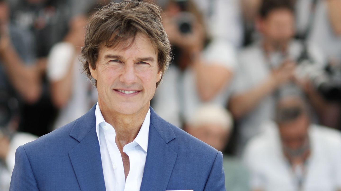 Tom Cruise, en la presentación de 'Top Gun' en Cannes. (EFE/EPA/Guillaume Horcajuelo)