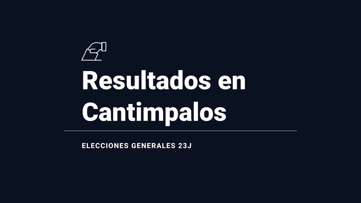 Resultados en Cantimpalos: votos y número de escaños de las elecciones generales 2023, en directo