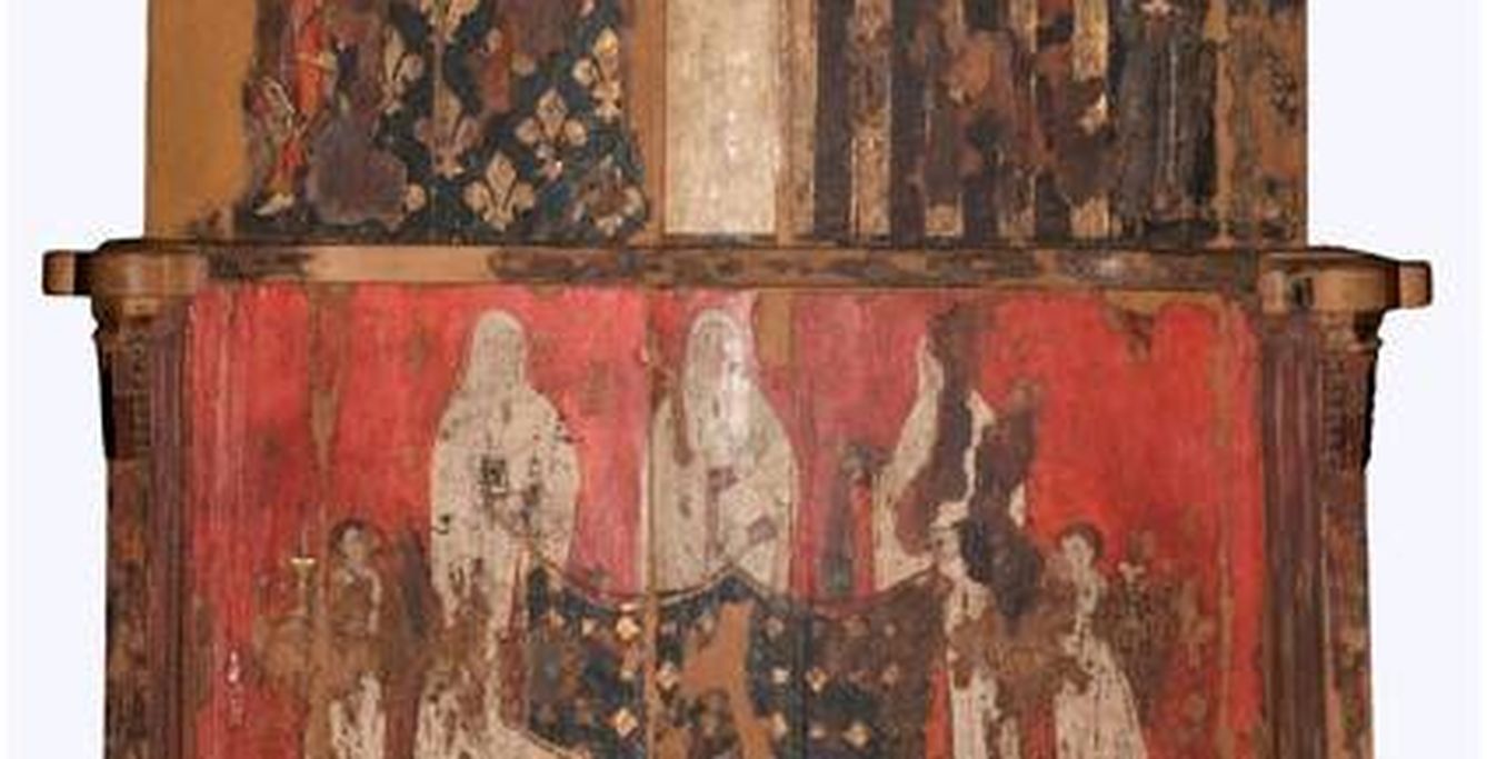 Trono prioral de Blanca de Aragón y Anjou del Monasterio de Santa María de Sijena. (Museu de Lleida)