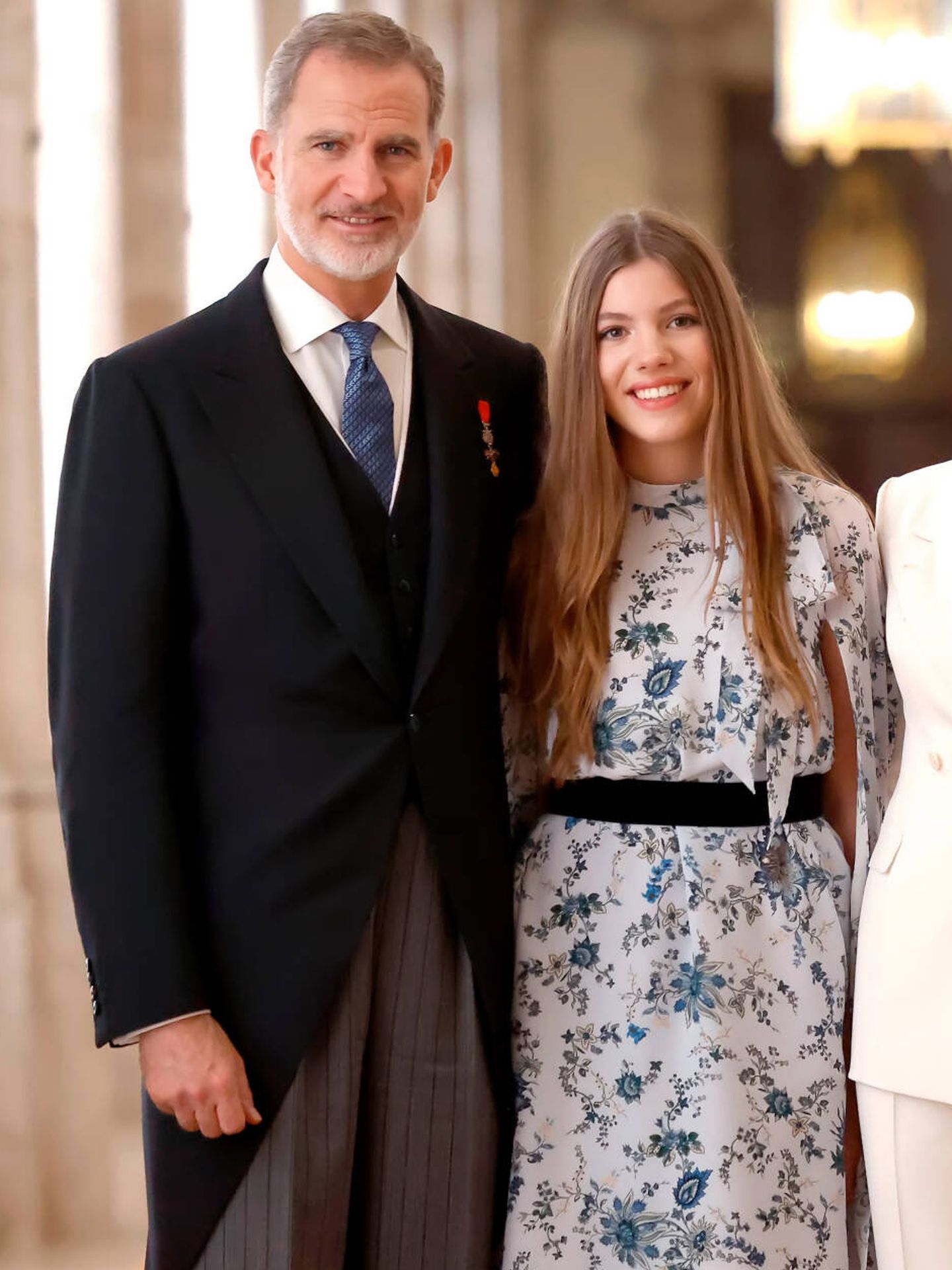  El rey Felipe junto a la infanta Sofía. (Casa Real)