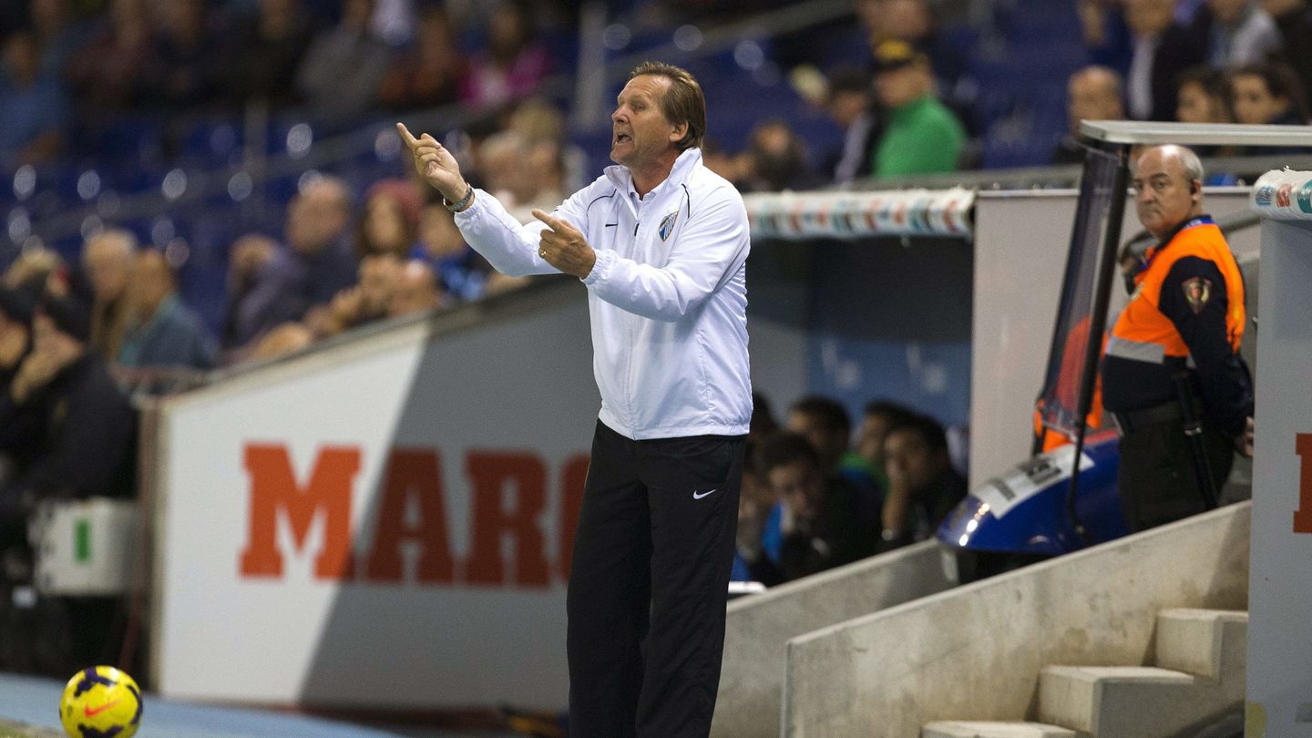 Schuster, en su etapa como técnico del Málaga. (EFE)