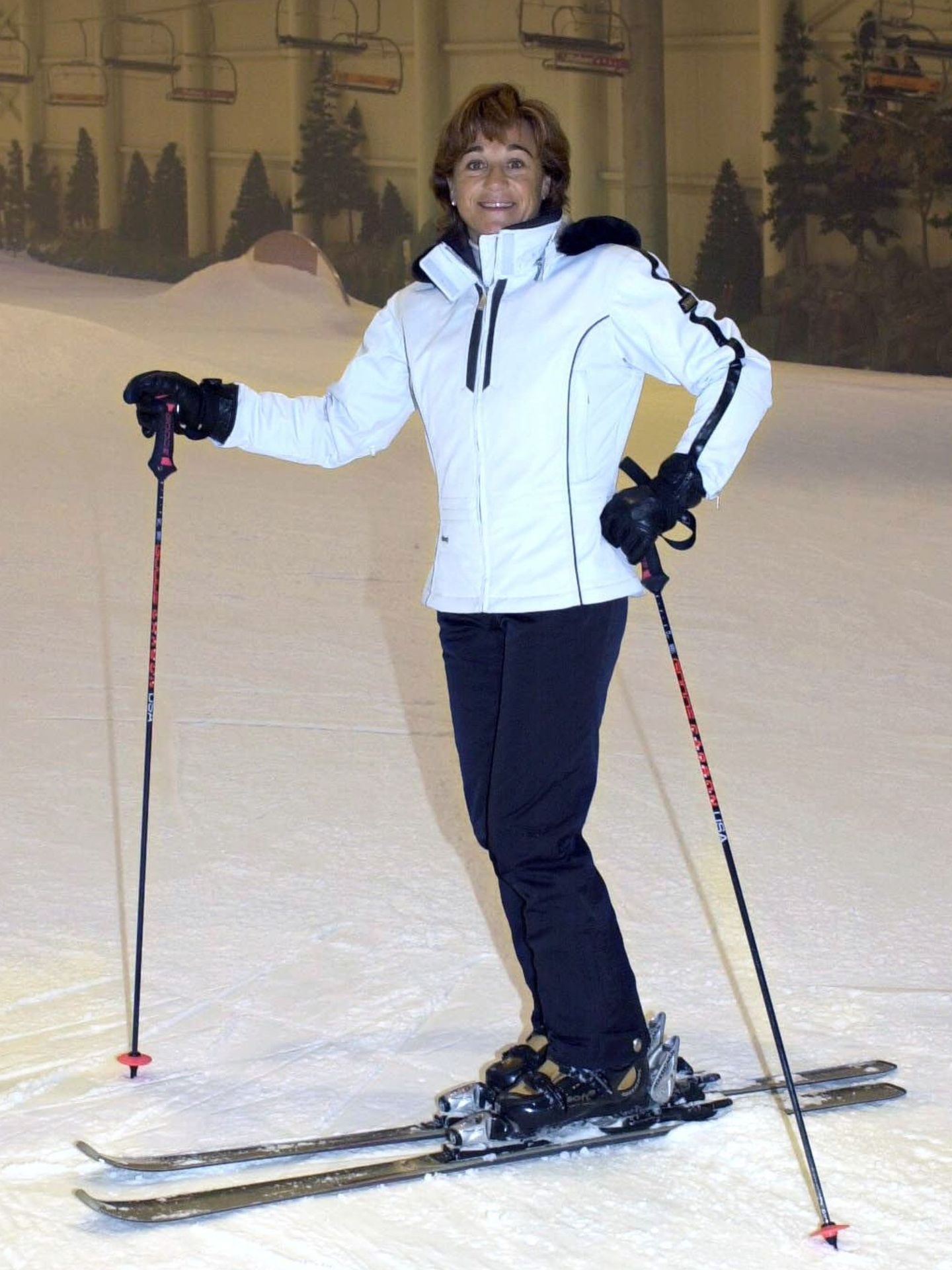Blanca Fernández Ochoa, esquiando en Xanadú. (EFE)