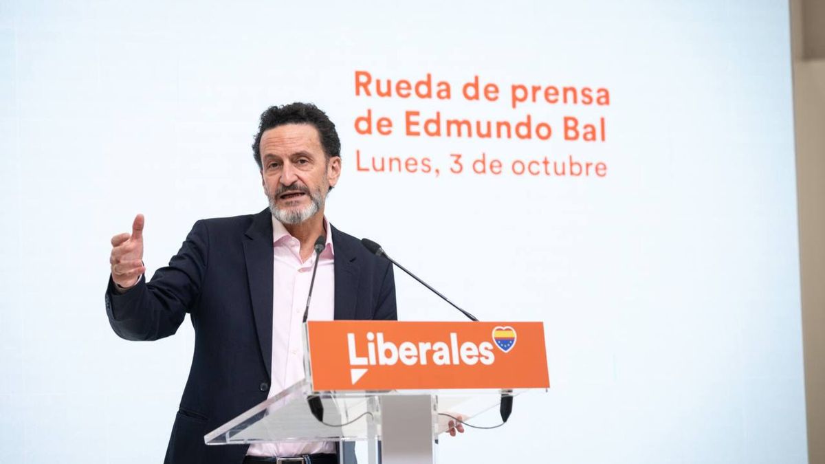 Edmundo Bal anuncia su candidatura para disputar el liderazgo de Cs a Arrimadas