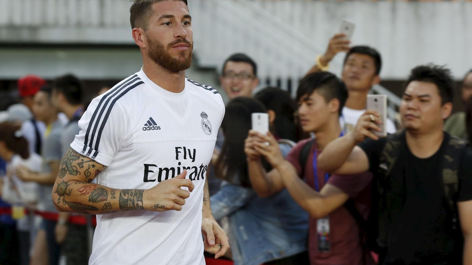 Foto: Sergio Ramos en Guangzhou (Reuters).