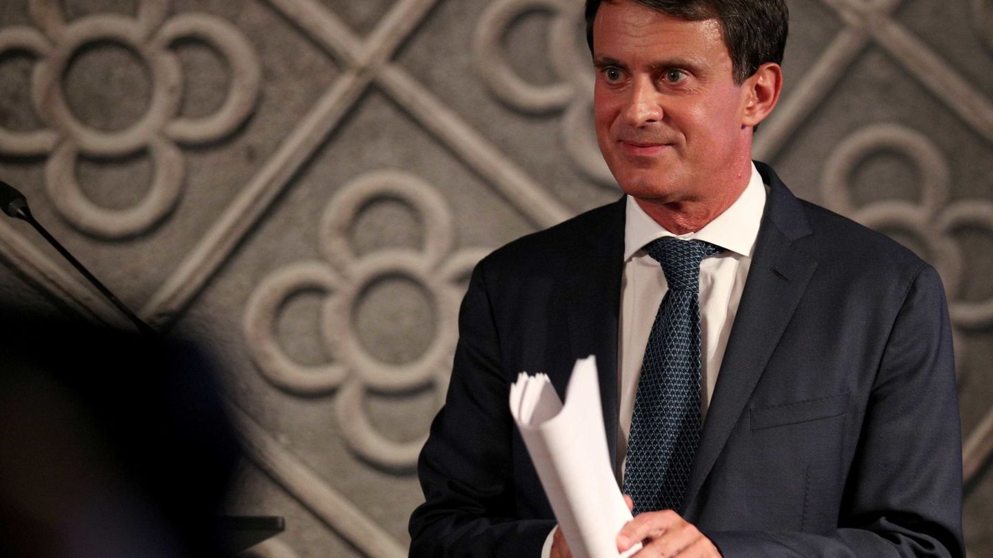 Manuel Valls, tras la presentación. (Reuters)