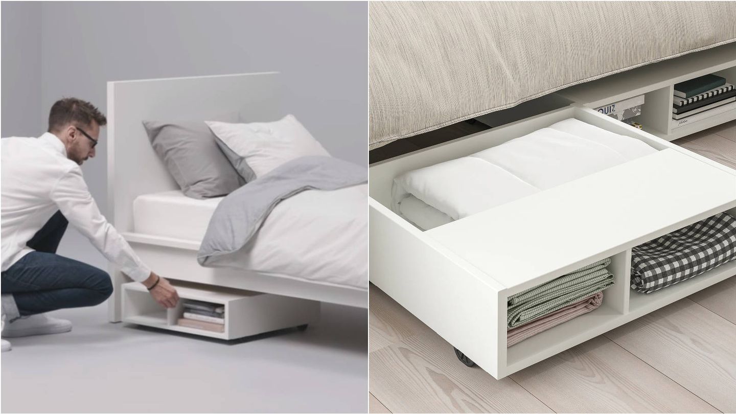 La práctica solución de Ikea para dormitorios pequeños. (Cortesía)