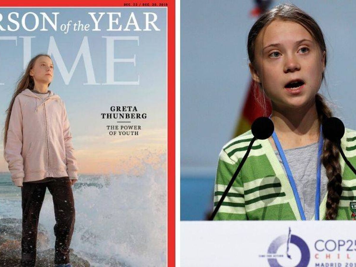 Foto: Greta Thunberg, persona del año para la revista TIME