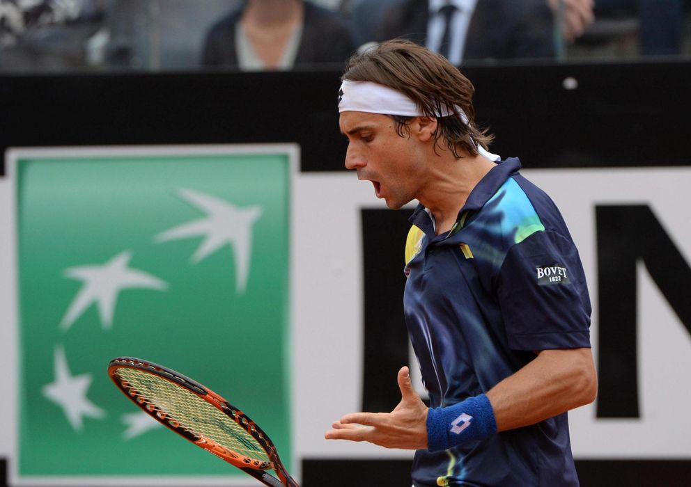 Foto: David Ferrer se quedó en los cuartos de final del Masters 1.000 de Roma.