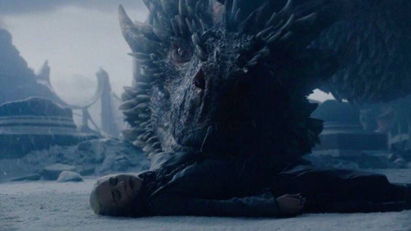 Drogon se despide de su madre. (HBO)