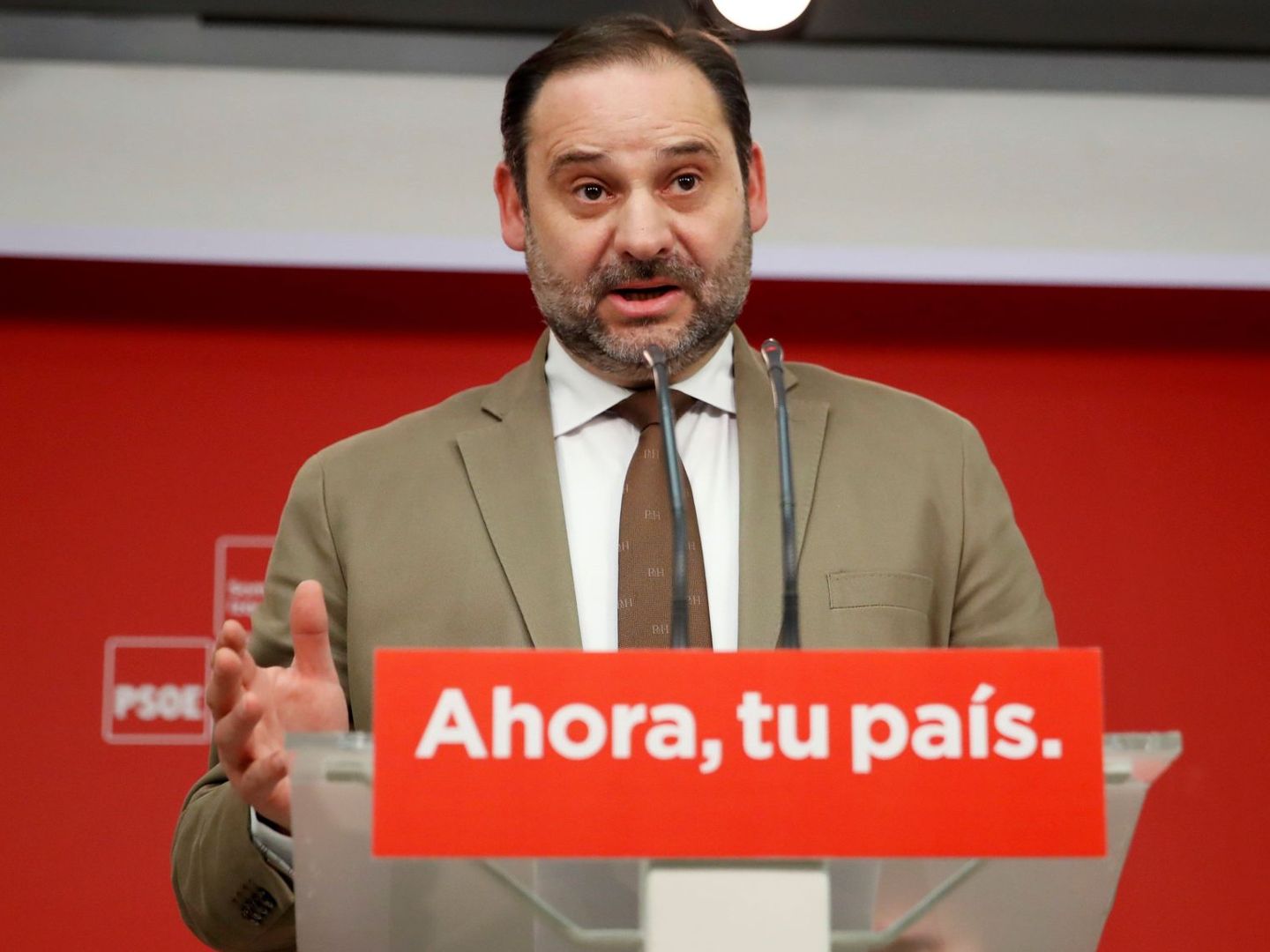 El valenciano José Luis Ábalos, secretario de Organización del PSOE, el pasado 21 de diciembre en Ferraz. (EFE)