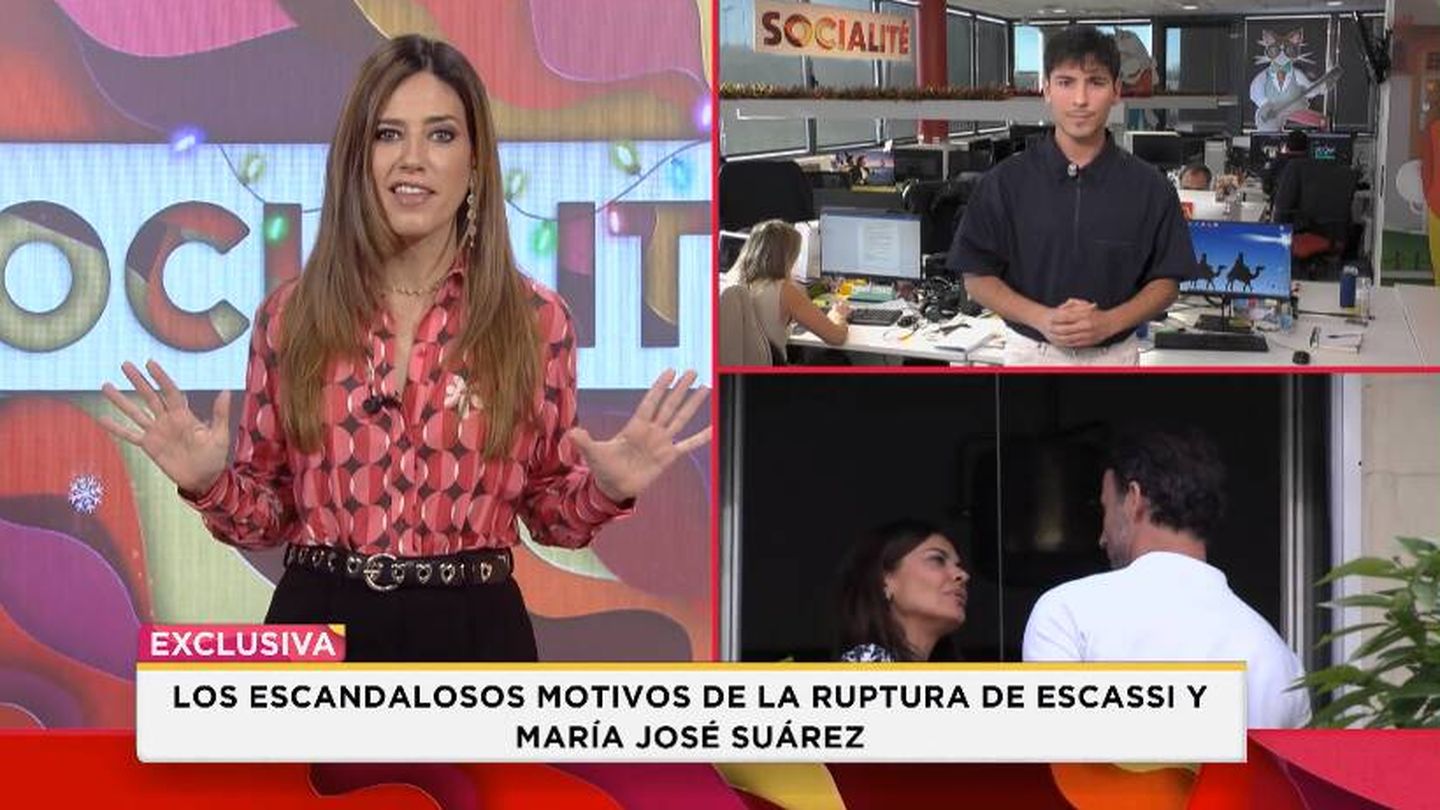 Los periodistas Nuria Marín y Arnau Martínez. (Mediaset España)