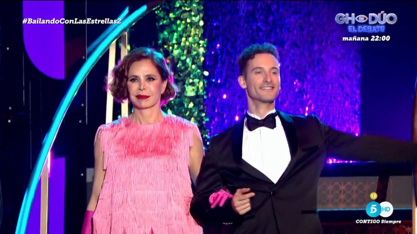 Ágatha Ruiz de la Prada en la segunda gala de 'Bailando con las estrellas'. (Mediaset)