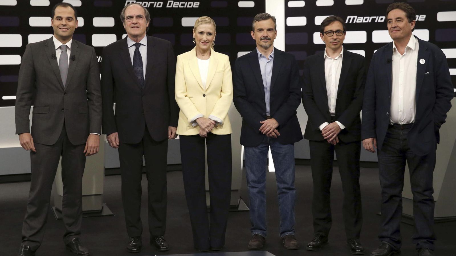 Foto: Imagen del debate en Telemadrid entre los candidatos a la Comunidad de Madrid. (EFE)