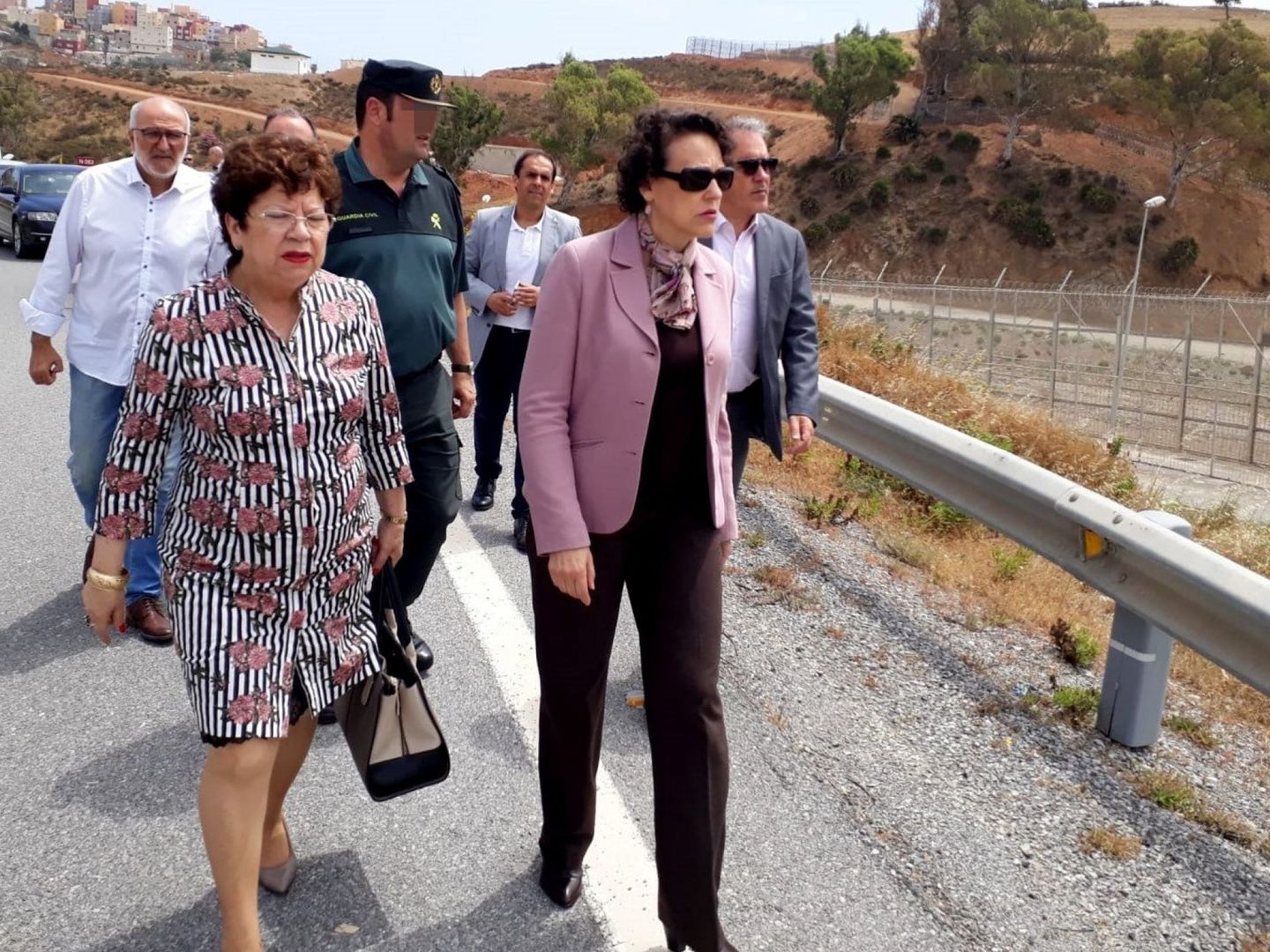 Visita de la ministra de Trabajo, Magdalena Valerio, a Ceuta, (EFE)
