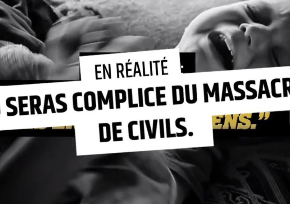 Foto: Con mensajes como "serás cómplice de una masacre de civiles", el gobierno francés intenta disuadir a los jóvenes a que se unan a grupos violentos en Oriente Medio. (Stop-Djihadisme)