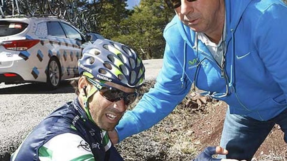 Alejandro Valverde: "Me da rabia porque estaba bien y con opciones"