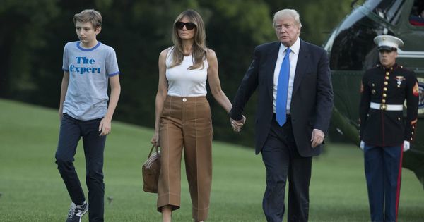 Foto: La familia Trump a su llegada a Washington. (Gtres)