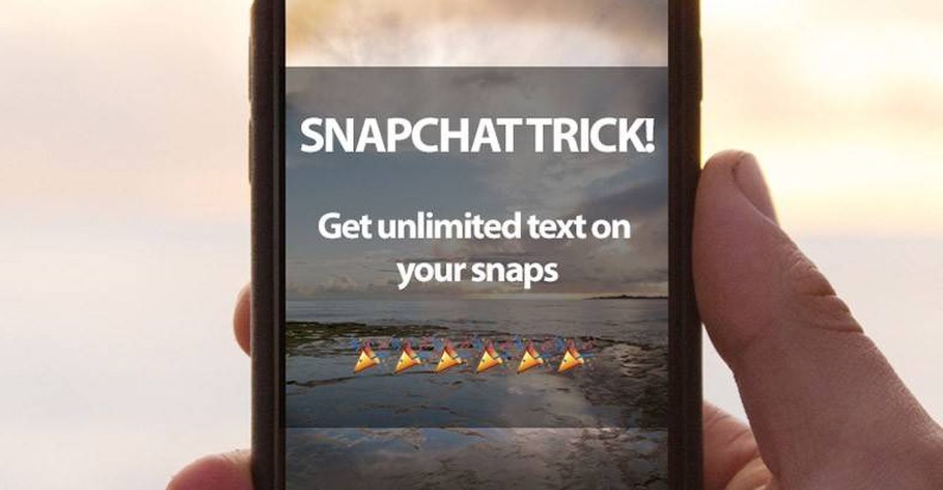 Copia y pega texto de la 'app' de notas para saltarte las restricciones de Snapchat.