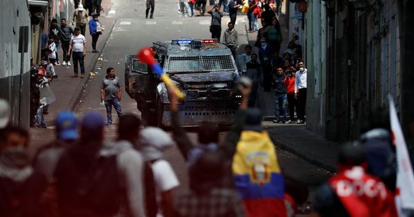 Foto: Imagen de las protestas en Quito. (Reuters)