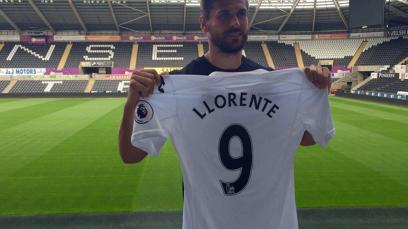 Foto: Fernando Llorente llevará el '9' en el Swansea. Foto: Swansea