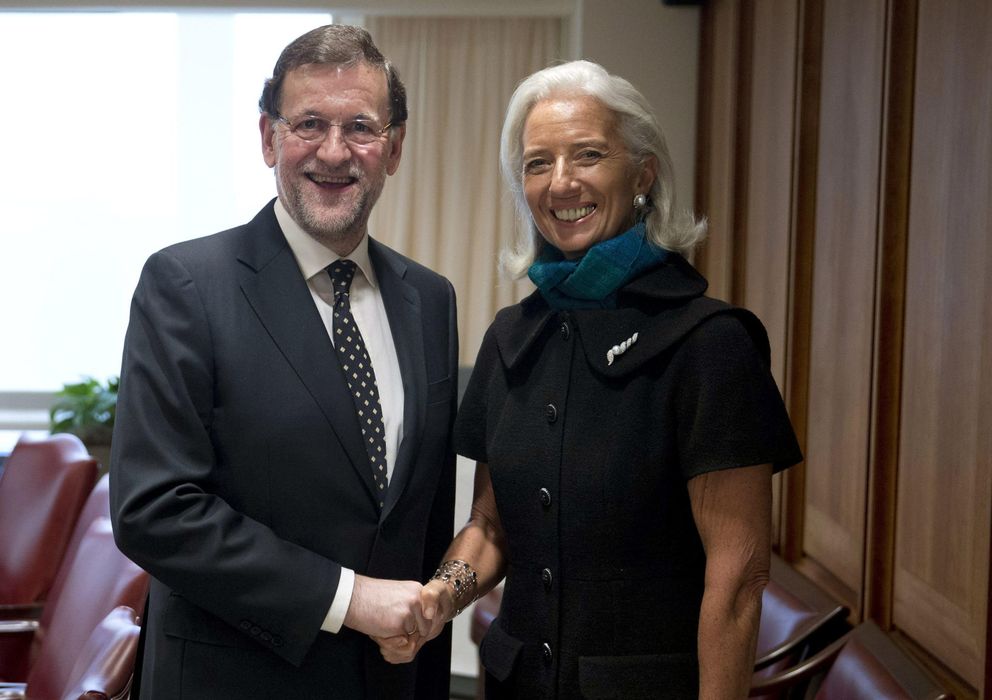 Foto: Mariano Rajoy con la directora gerente del FMI, Christine Lagarde. (EFE)