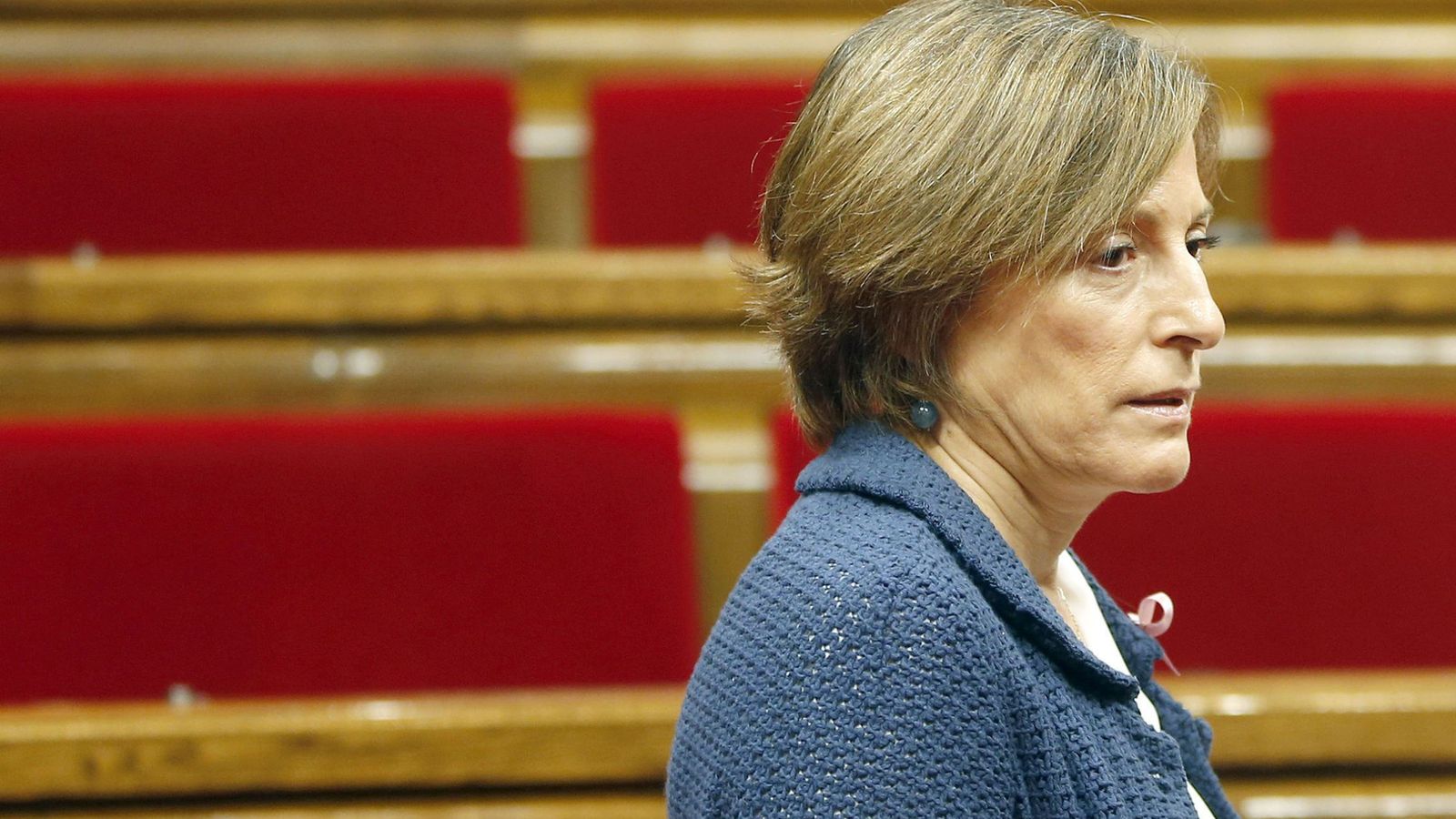 Foto: La presidenta del Parlament, Carme Forcadell, en la sesión de control al gobierno catalán en el Parlament. (Efe)