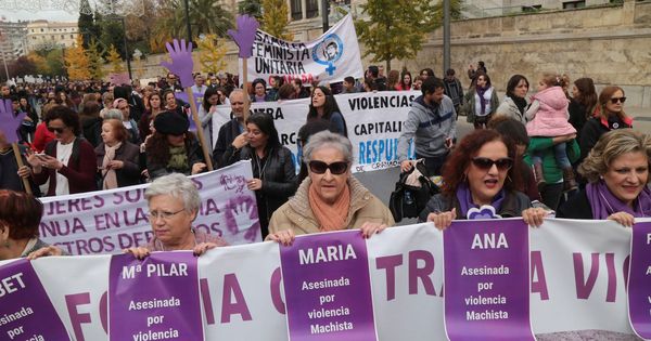 Foto: Manifestación del Día Internacional contra la Violencia de Género. (EFE)