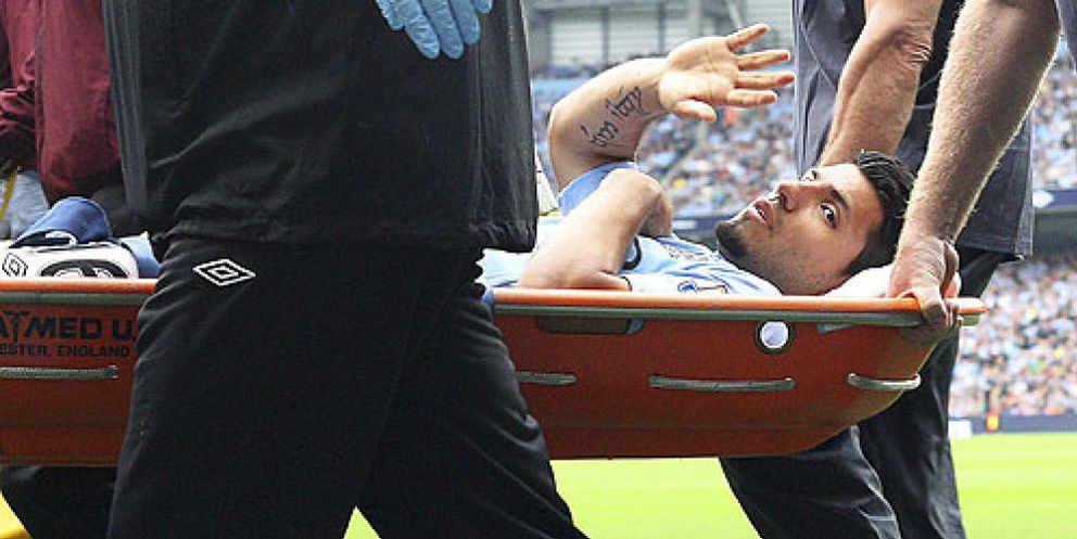 Foto: Agüero descarta una "lesión de importancia"