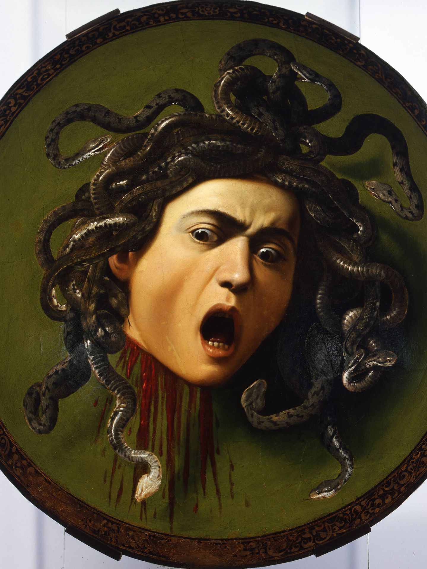 'Medusa'. Caravaggio. 1597. Galleria Uffizi.